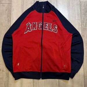 Vintage Red and navy Nike Angels zip-up jacket Size L men‎